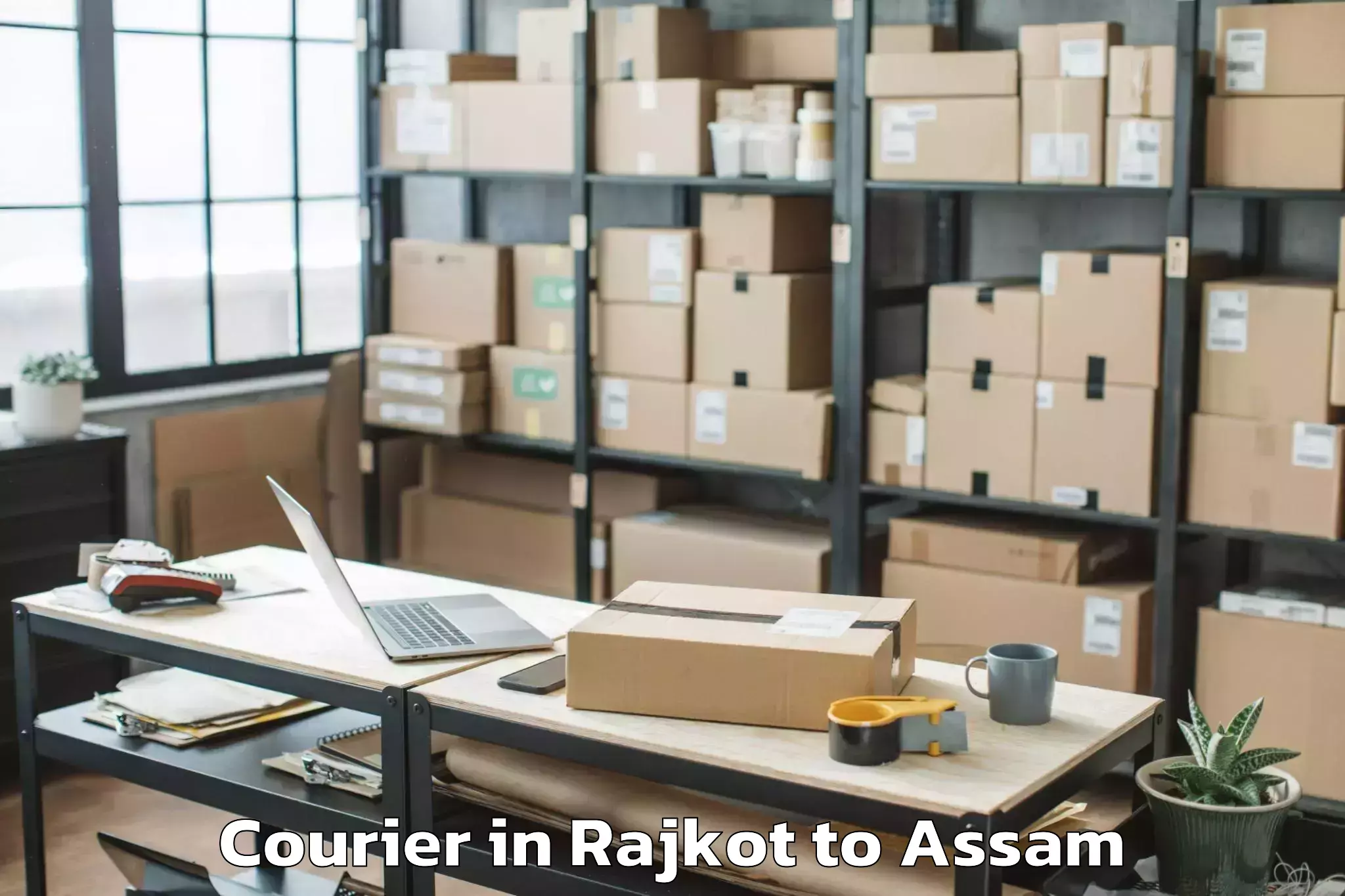 Book Your Rajkot to Sarupathar Courier Today